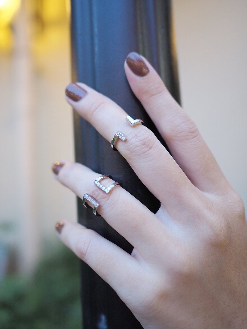 Minimal ring - 戒指 - 纯银 银色