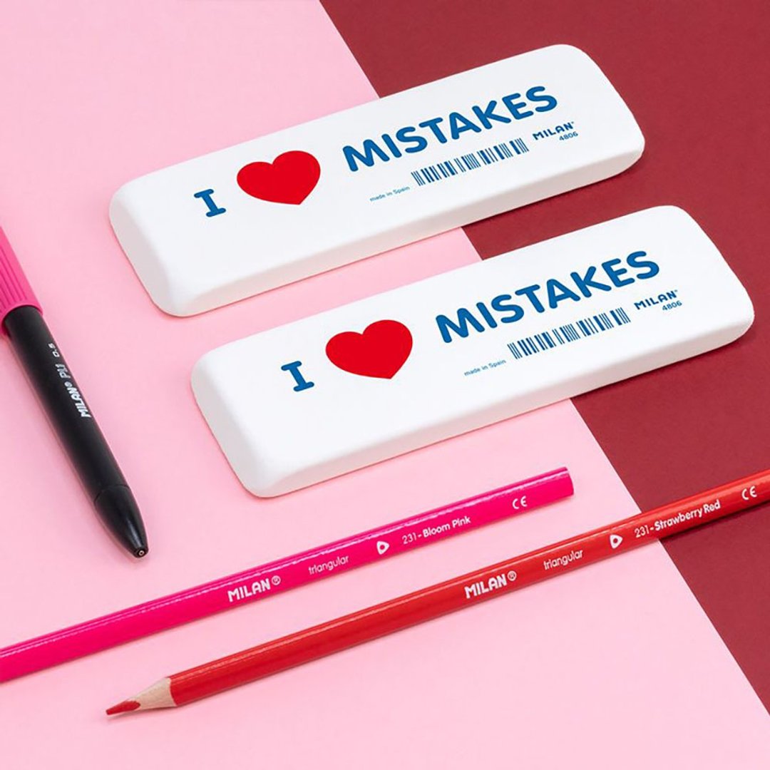 MILAN 超大橡皮擦_I Love Mistakes - 其他 - 橡胶 白色