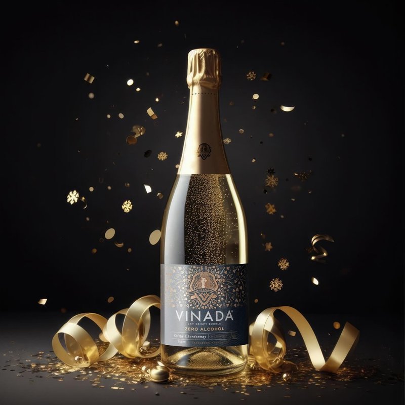 VINADA 薇娜妲 夏多内 无酒精气泡酒 零酒精白葡萄纯酿气泡 VEGAN - 其他 - 玻璃 金色