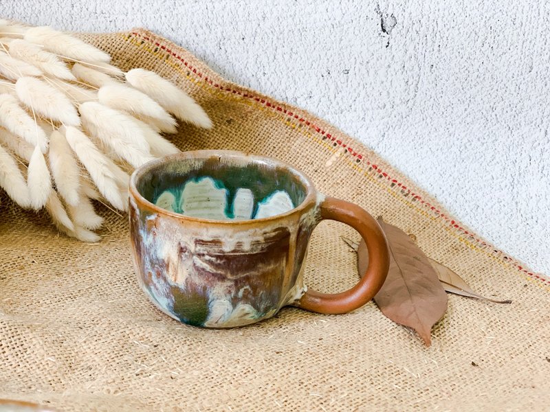 晕染流釉马克杯 - 咖啡杯/马克杯 - 陶 多色