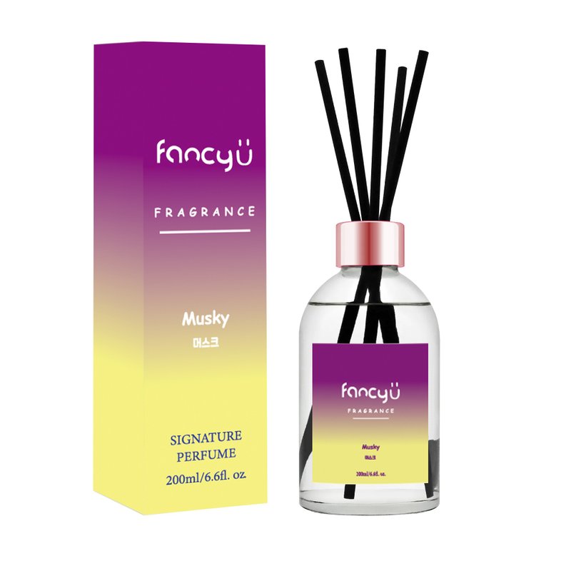 FANCY U渐层室内扩扩香瓶-神秘麝香 Musky 200ml - 香薰/精油/线香 - 精油 多色
