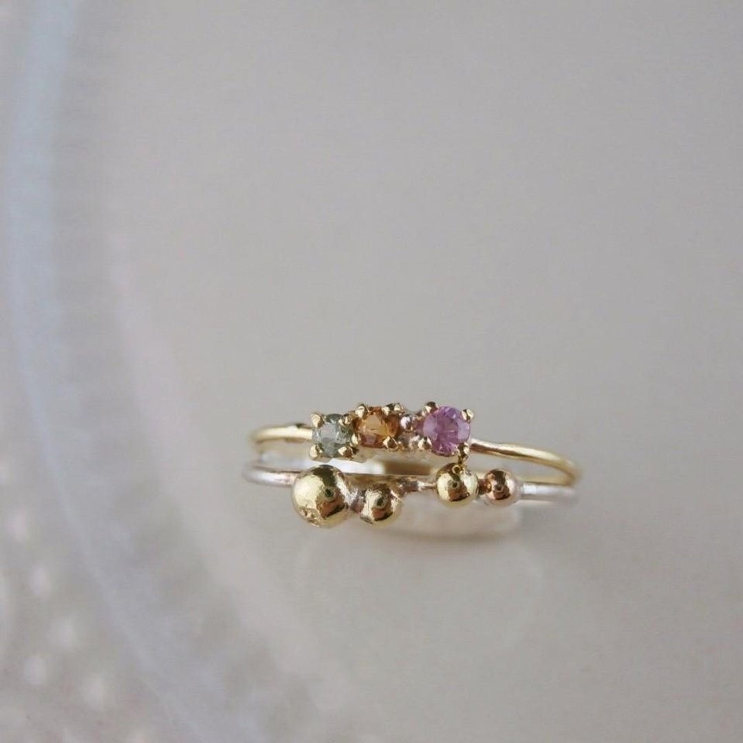 Star ★ of sapphire ring - 戒指 - 其他金属 黄色