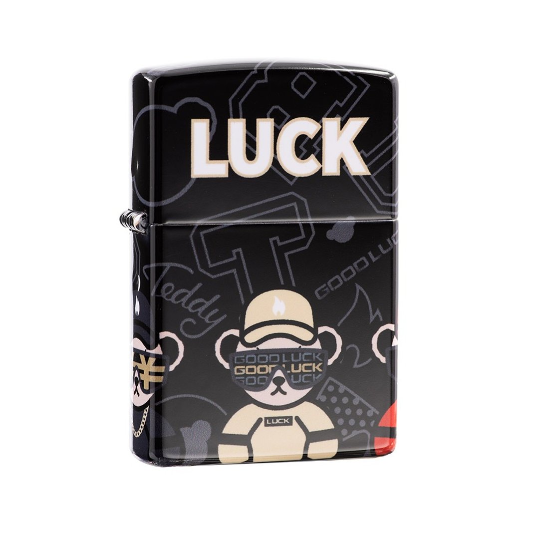 【ZIPPO官方旗舰店】Teddybear联名转运套组防风打火机 LOT-0110- - 其他 - 铜/黄铜 黑色