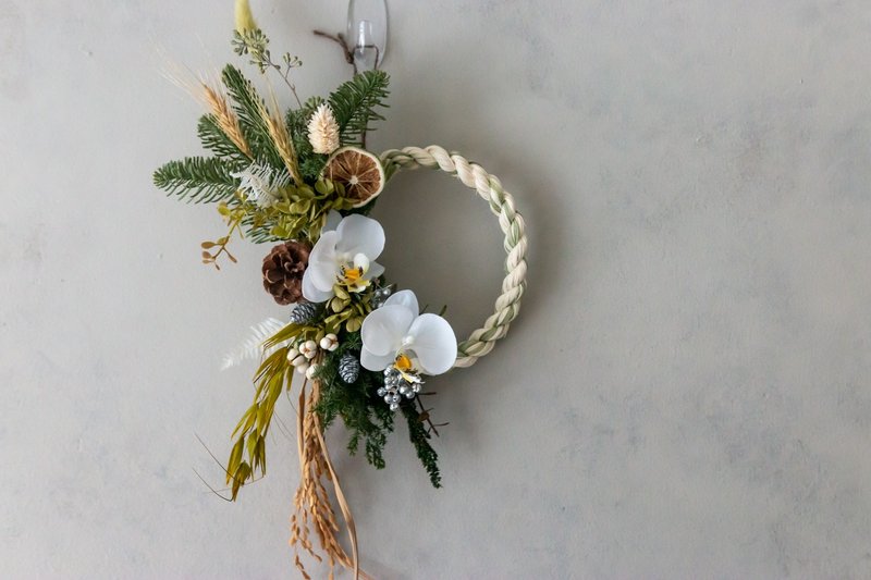 绿福盈门 | 蛇年限定祈福注连绳 | 新春花礼 | 居家装饰 - 干燥花/捧花 - 植物．花 绿色