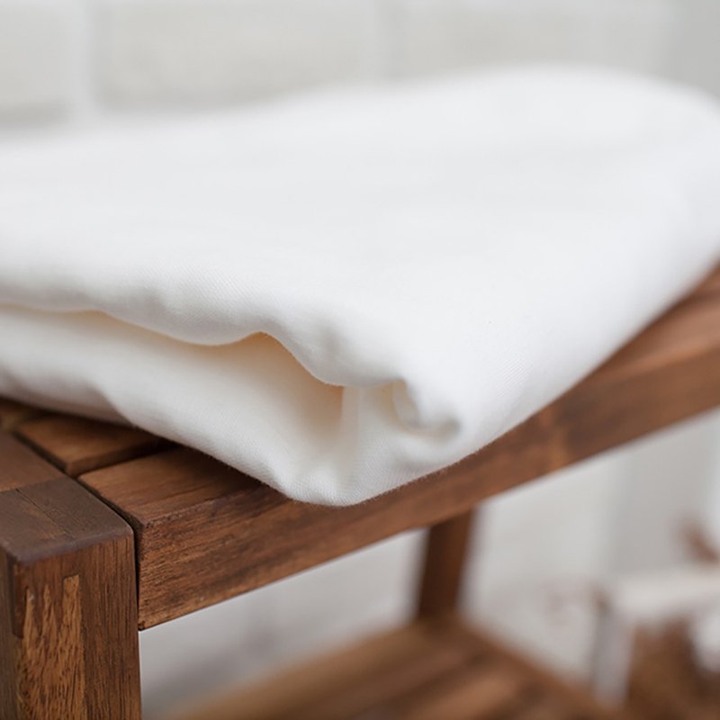 【礼袋组】五层纱 和晒纱被L【新生儿礼/出生送礼】 - 满月礼盒 - 棉．麻 白色