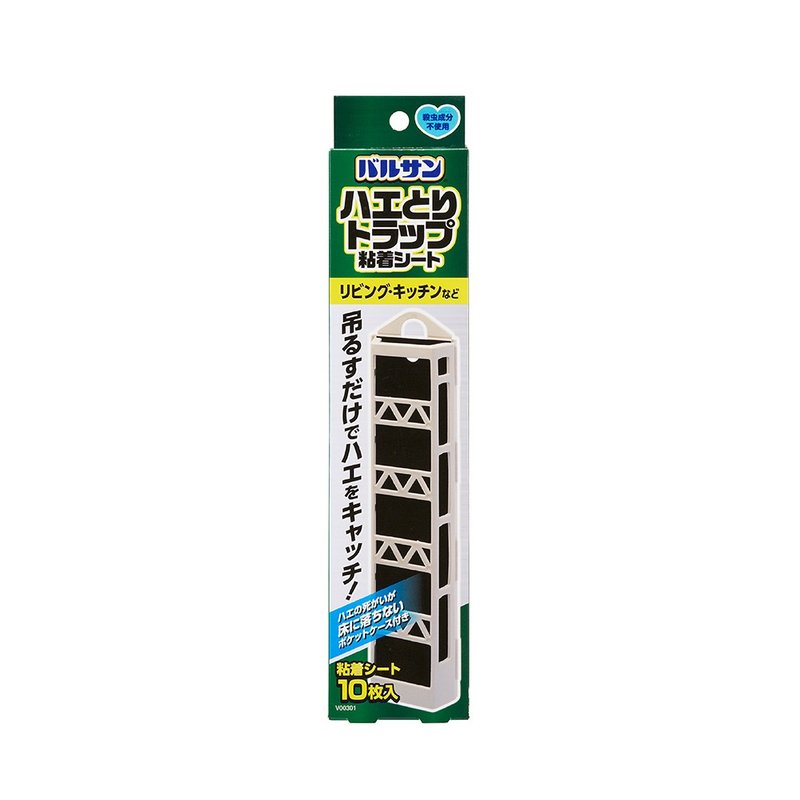 日本VARSAN吊挂式黏蝇板10张入(含塑胶框) - 露营用品 - 其他材质 白色