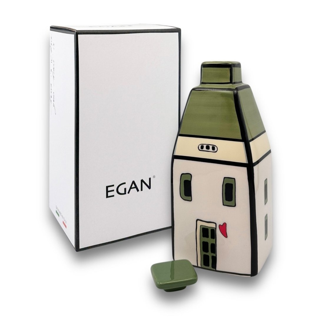 意大利EGAN- 欧式小屋系列 香水容器 绿色 8x19CM - 香薰/精油/线香 - 陶 绿色