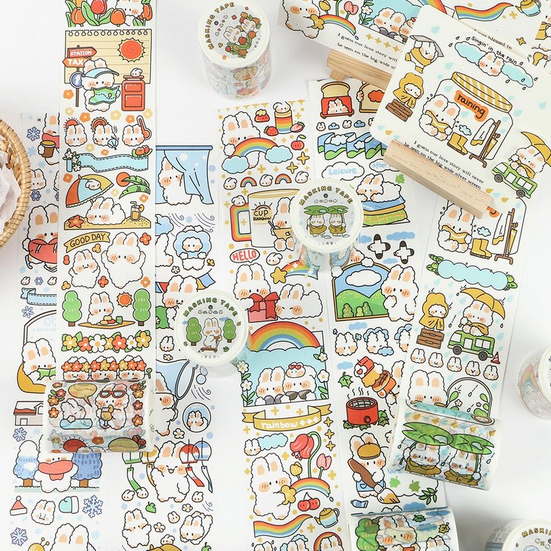 InfeelMe单条装 和纸胶带【天气播报员】分享装饰胶带 卡通可爱 - 纸胶带 - 纸 