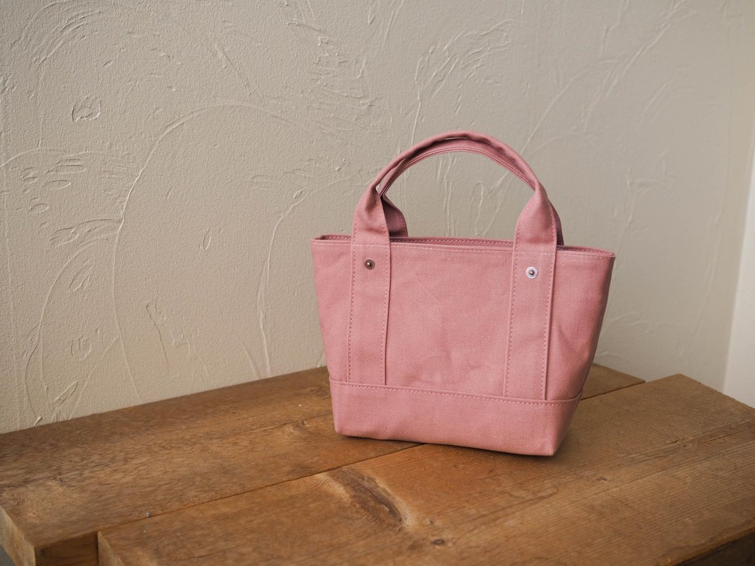 Paraffin canvas only Tote chibi size ash rose - 手提包/手提袋 - 棉 粉红色