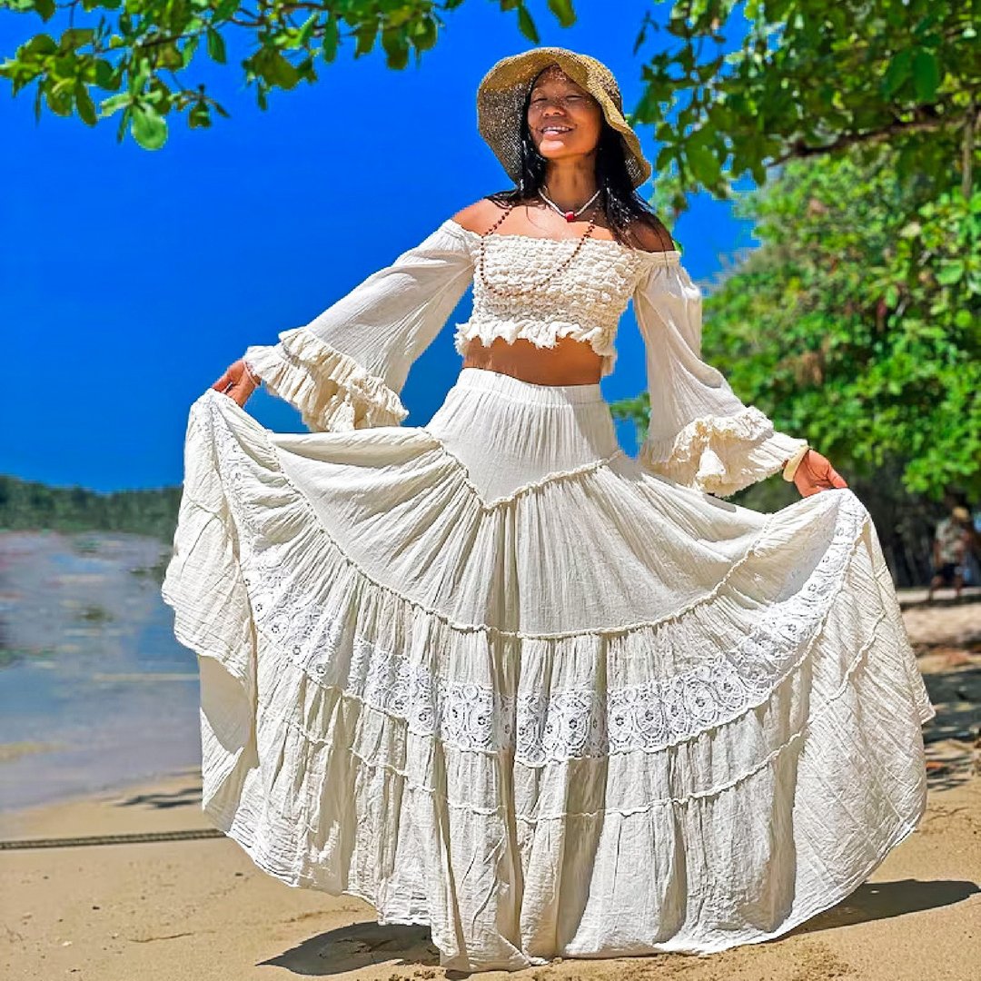 Two-Piece Set Women, Photoshoot Set, Photoshoot Clothing, Maternity Set Clothing - 裙子 - 其他材质 