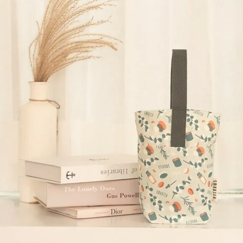 嫚日疗愈手工提袋 /SMARTER SPA x 印花乐 - 手提包/手提袋 - 棉．麻 绿色