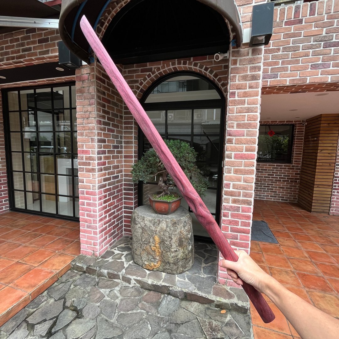 我贩剑　妖刀　年一　武士刀日本刀　运动太极剑木刀木剑　魔剑 - 摆饰 - 木头 紫色