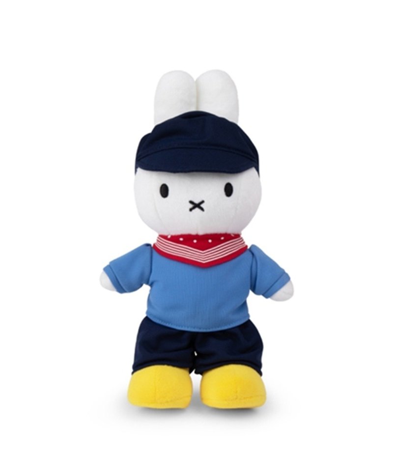 荷兰 Bon Ton Toys | Miffy 米飞兔 娃娃 农夫 24cm - 玩偶/公仔 - 其他材质 蓝色