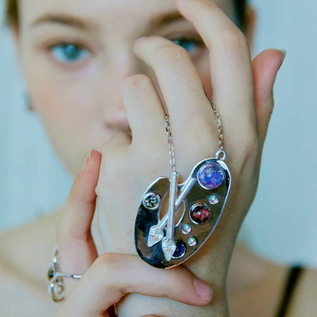 Palette Snowball Necklace  - 项链 - 玻璃 