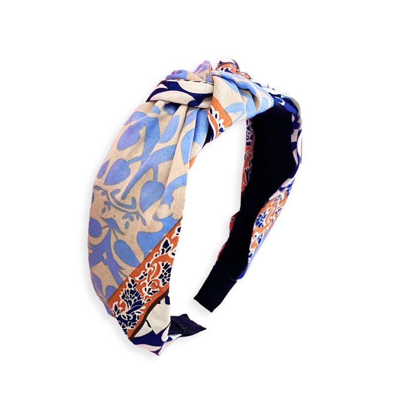 波西米亚风手工雪纺发箍  温柔质感  百搭必备  轻盈不夹头 - 发带/发箍 - 棉．麻 