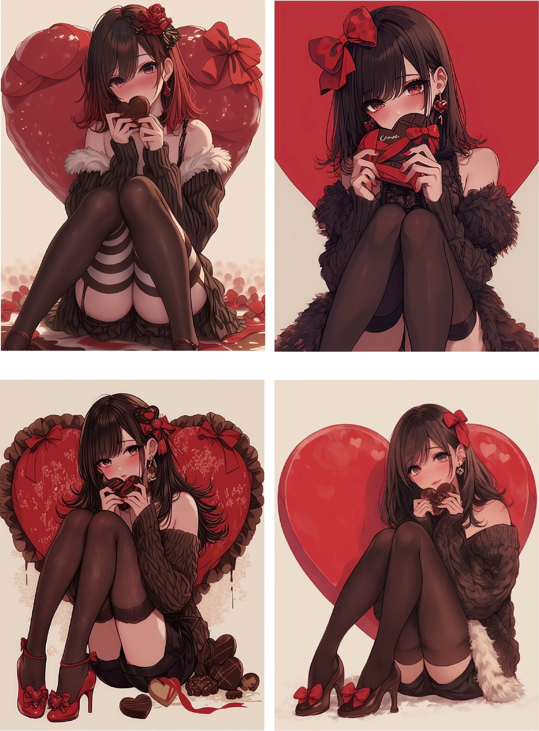 贴纸组 COOL GIRL VALENTINE - 贴纸 - 纸 