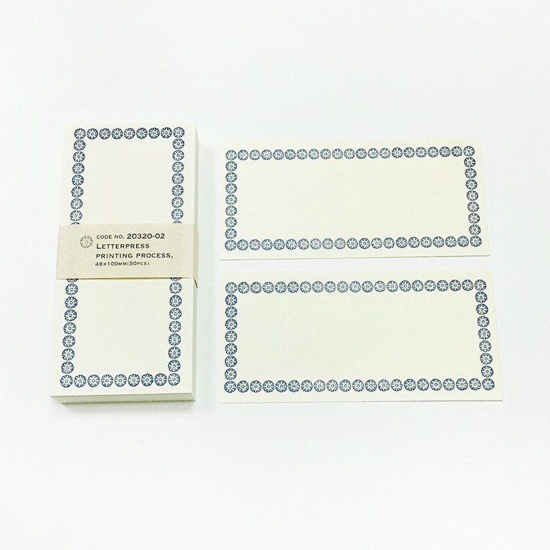 仓敷意匠 凸版印刷 Memo小卡 / 蓝 (20320-02) - 便条纸/标签贴 - 纸 蓝色