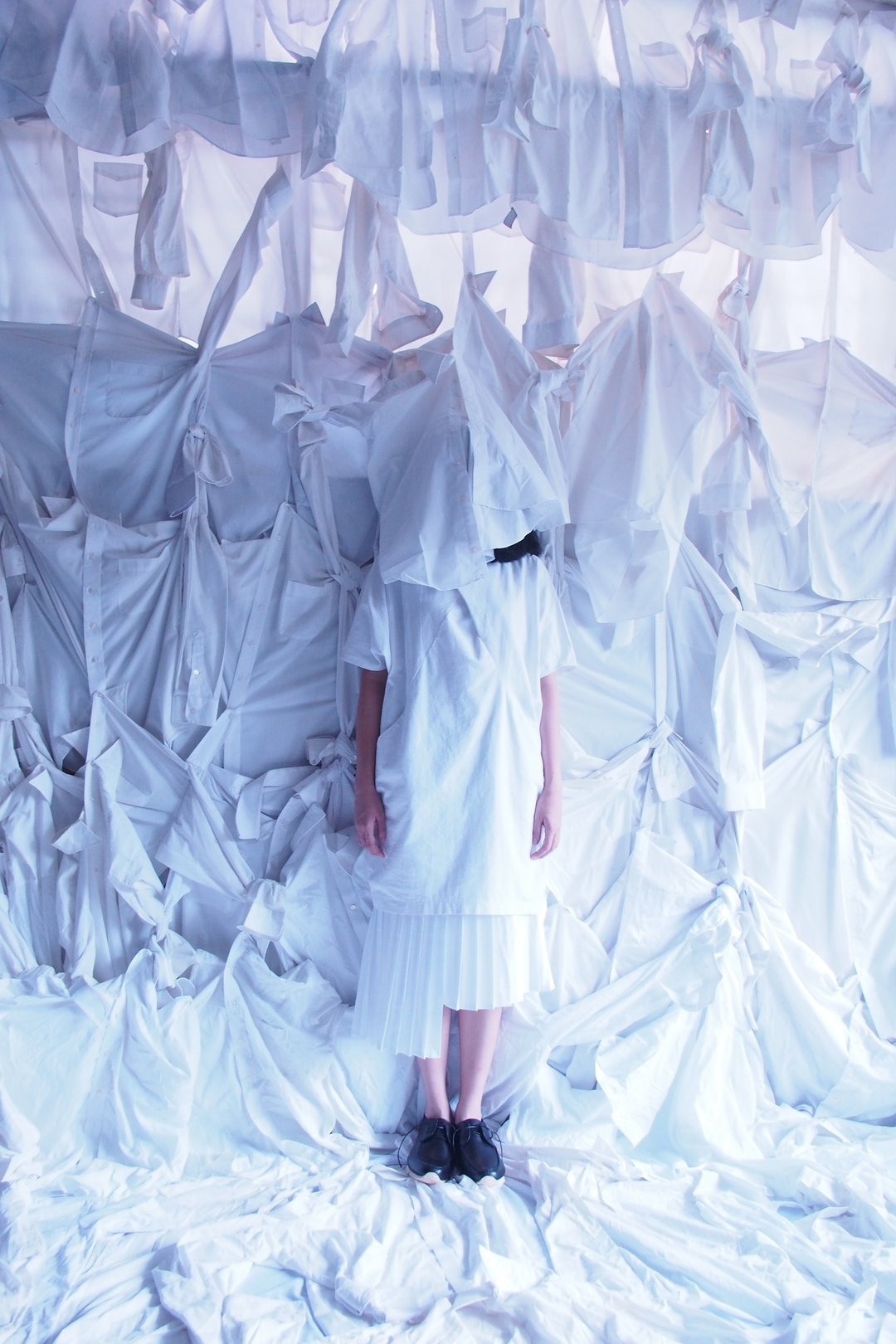 Getlewomen Pleated White Skirt - 裙子 - 其他材质 白色