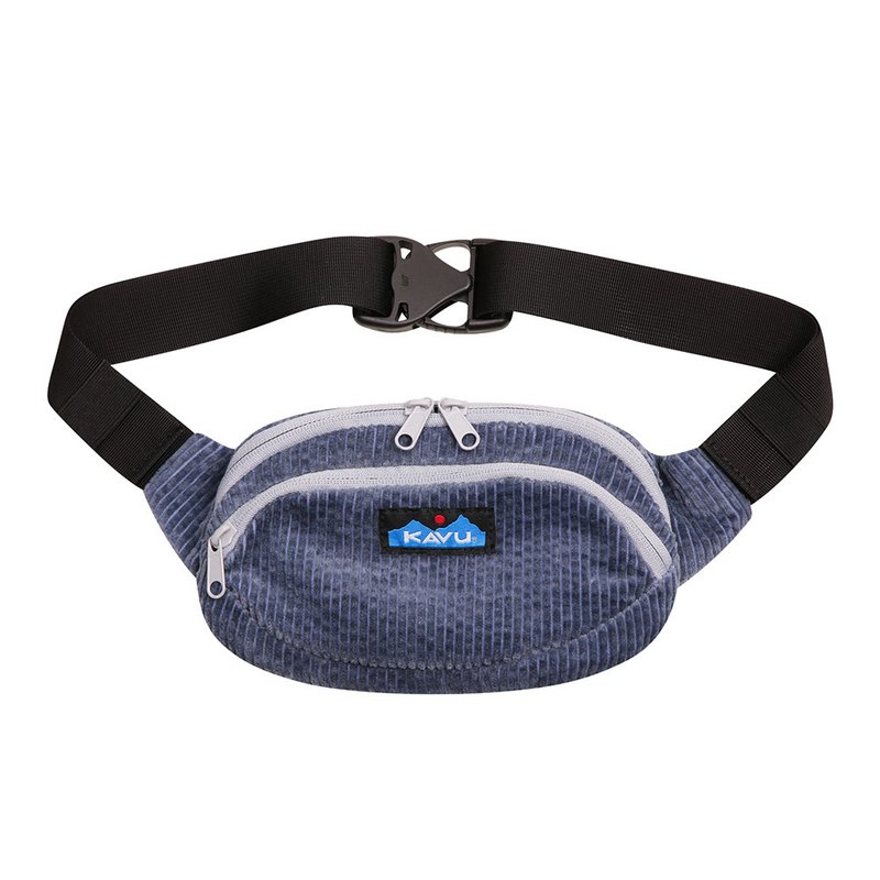 【西雅图 KAVU】Cord Spectator 休闲粒绒腰包 单宁蓝 #9248 - 侧背包/斜挎包 - 其他人造纤维 蓝色