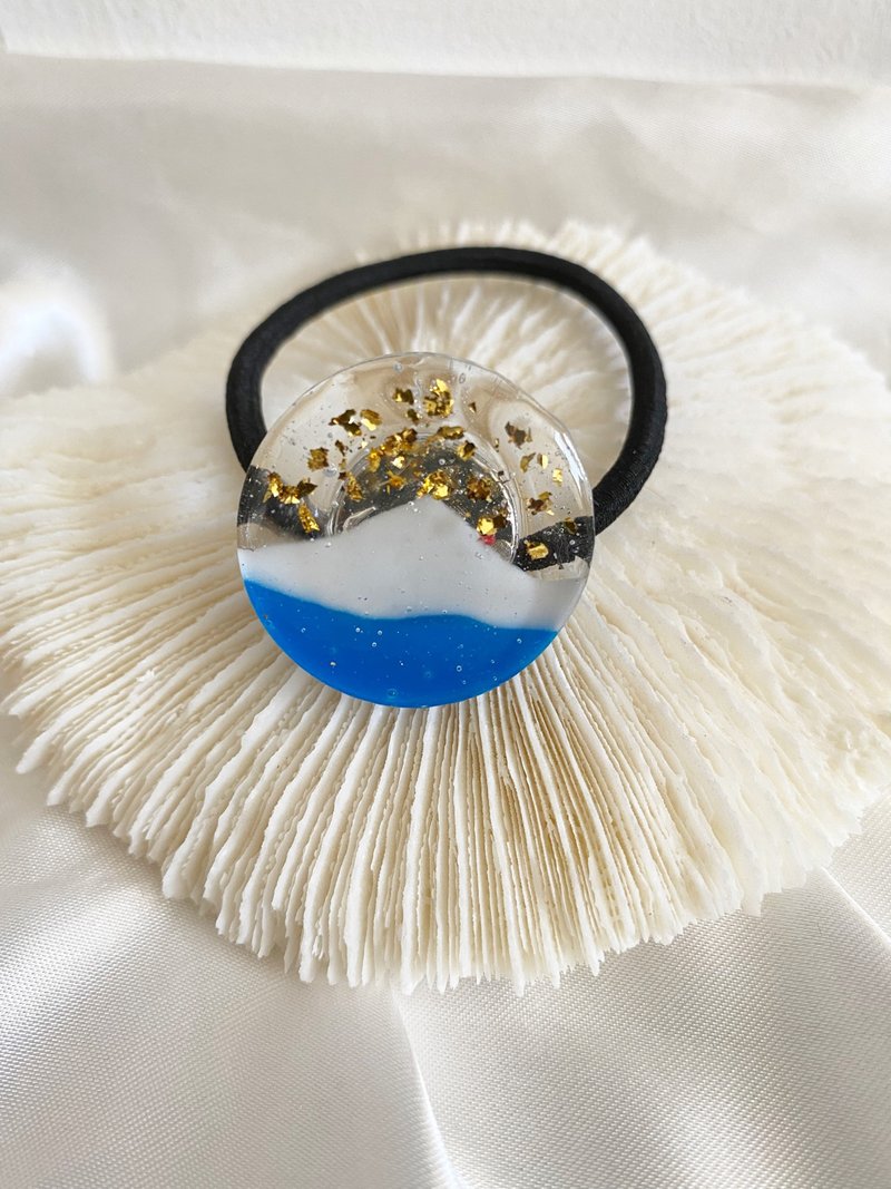 富士山 手作发圈 - 发饰 - 树脂 蓝色