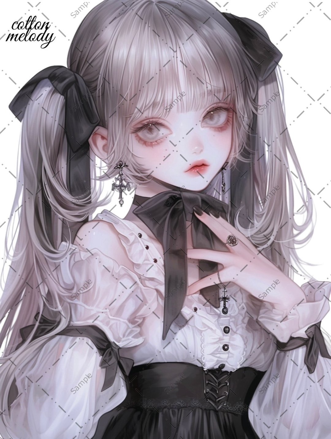 原创贴纸 No.666 人物贴纸 原创贴纸 人像贴纸 女孩贴纸 原创人物贴纸 - 贴纸 - 纸 