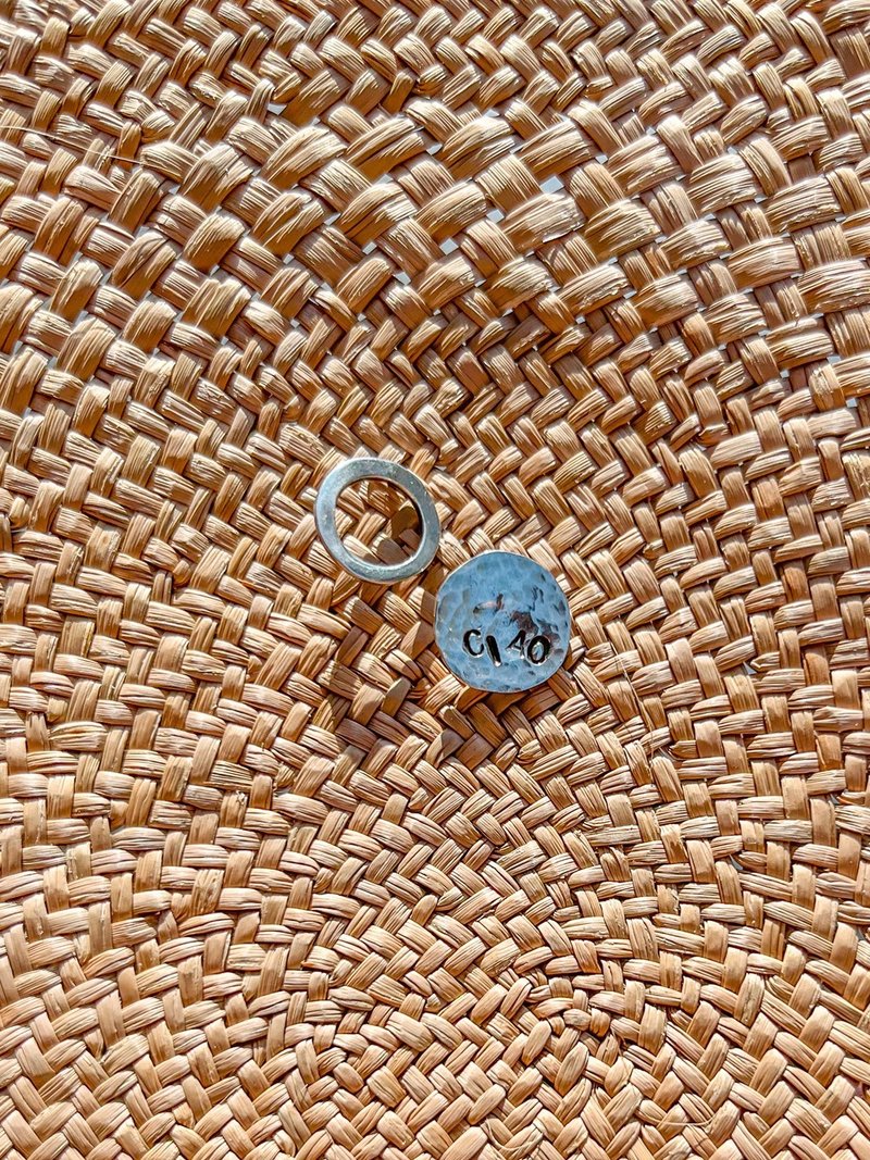 【定制化礼物】纯银 几何造型耳钉 - 耳环/耳夹 - 纯银 