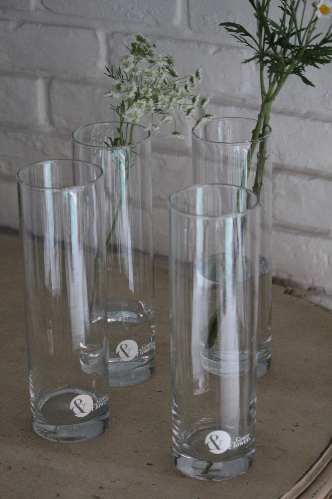 【品牌玻璃花器】鲜花投瓶/居家摆设/花草周边 - 花瓶/陶器 - 玻璃 透明