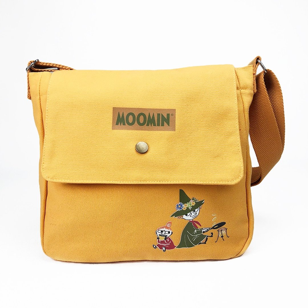 Moomin噜噜米授权-邮差包(橘),AE03 - 侧背包/斜挎包 - 棉 绿色