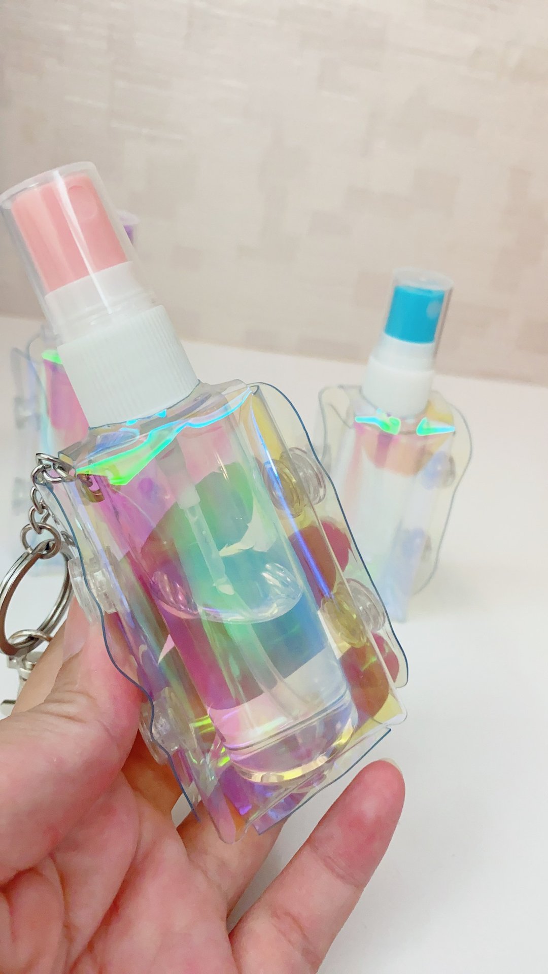 酒精喷瓶袋 酒精袋 手作提袋 防疫用品 - 收纳用品 - 棉．麻 多色