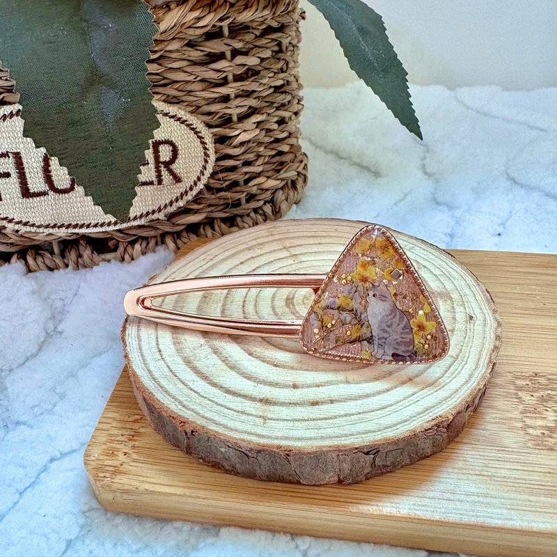 复古猫咪发夹 - 发饰 - 树脂 