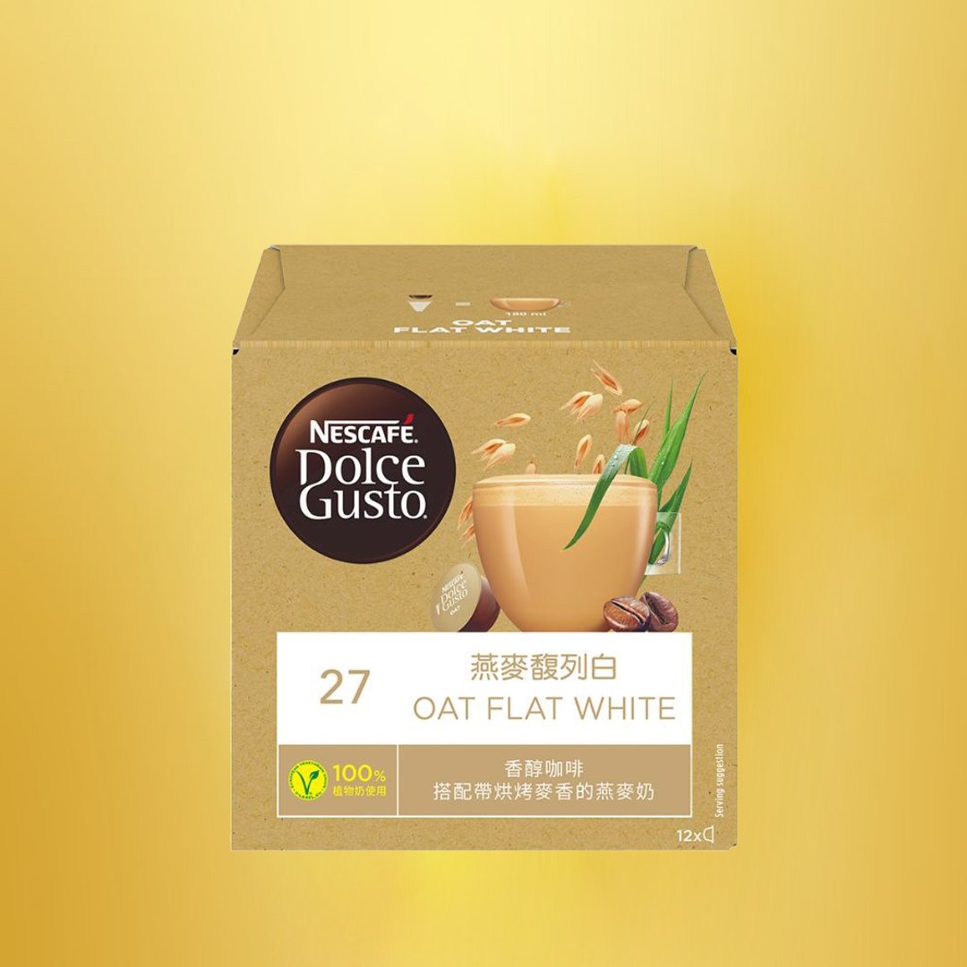 【Dolce Gusto】雀巢多趣酷思 燕麦馥列白咖啡胶囊12颗X3盒入 - 咖啡 - 其他材质 