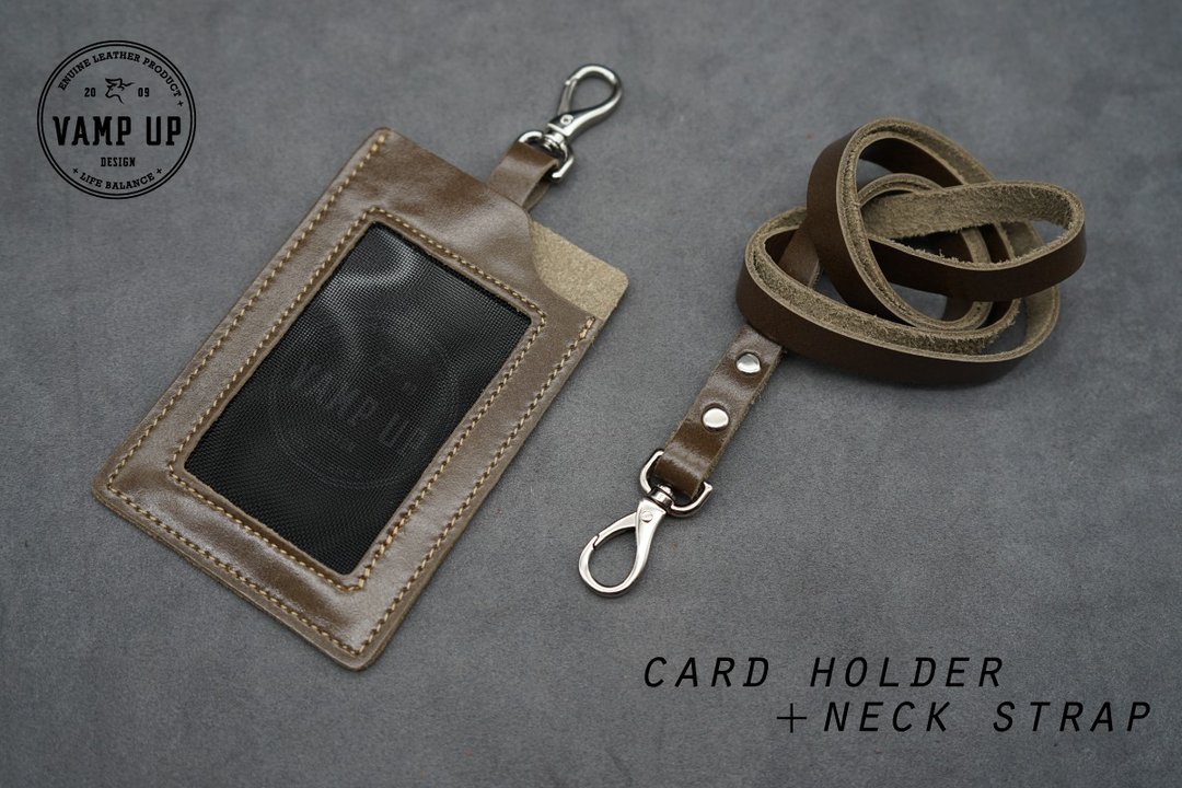 Employee Card holder-CCH002-Gray - 其他 - 真皮 