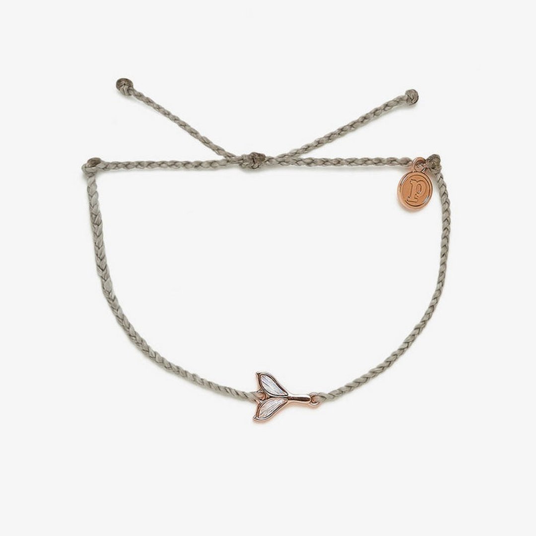Pura Vida 美国手工 MERMAID 玫瑰金人鱼尾巴灰色手链 - 手链/手环 - 其他材质 灰色