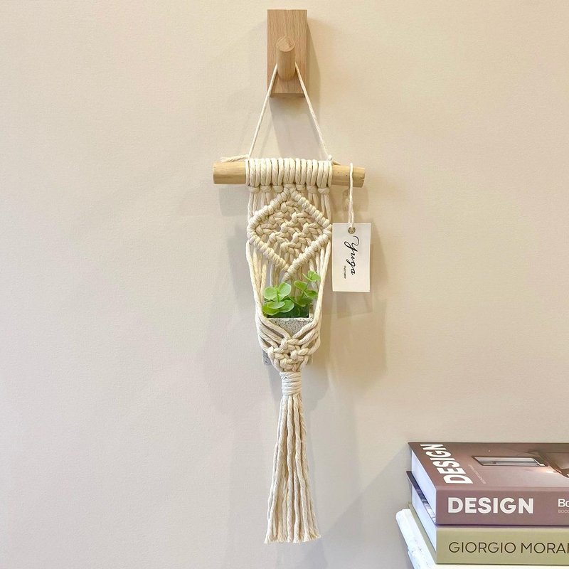 Macrame植物小挂蓝 - 植栽/盆栽 - 棉．麻 