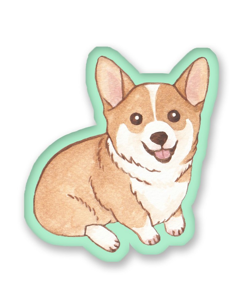 哥基 柯基犬 小狗 抱枕 咕𠱸 - 枕头/抱枕 - 棉．麻 多色