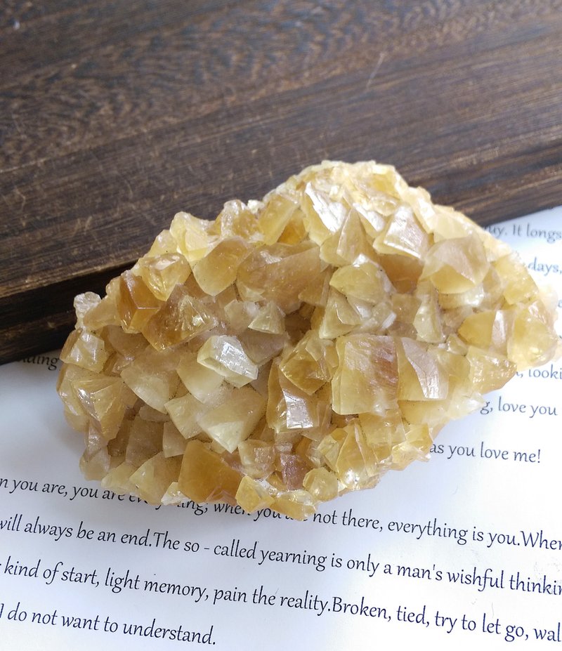 Calcite 福建产地 蜂蜜方解石 天然矿石 原矿 - 摆饰 - 其他材质 