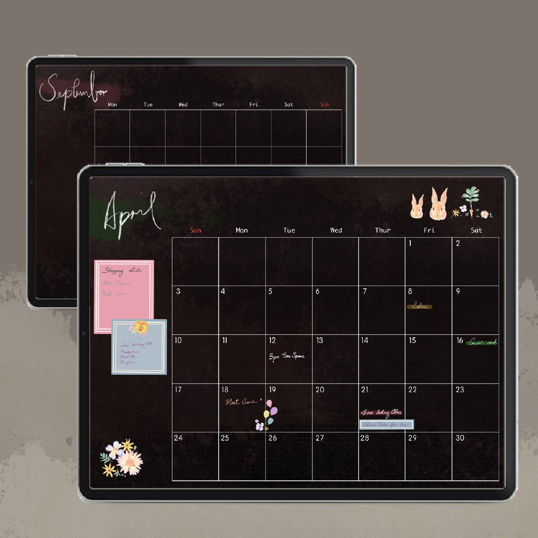 无时效Dark Mode 电子手帐 Goodnotes - 电子手帐及素材 - 其他材质 