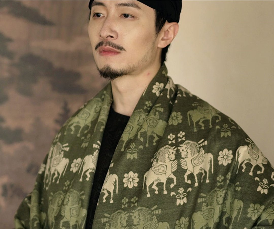 【唐风翼马】 新中式复古  纹双面汉服披肩 - 围巾/披肩 - 其他材质 咖啡色