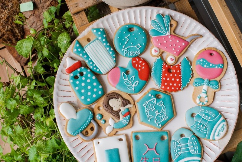 双鱼宝宝 收涎饼干 糖霜饼干 - 手工饼干 - 新鲜食材 