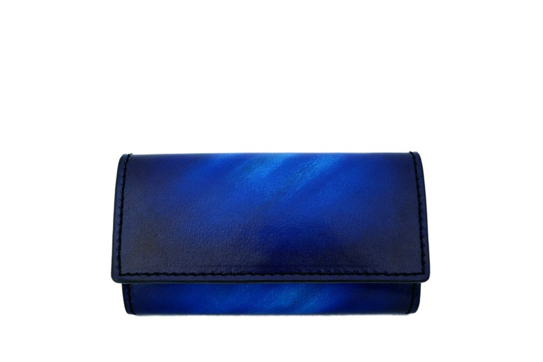 ACROMO Blue Key Purse - 钥匙链/钥匙包 - 真皮 蓝色