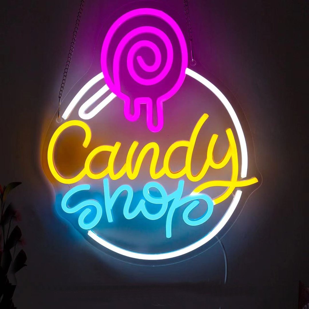 糖果霓虹灯 LED发光字 Neon Sign 广告招牌Logo装饰灯夜灯 - 灯具/灯饰 - 压克力 透明