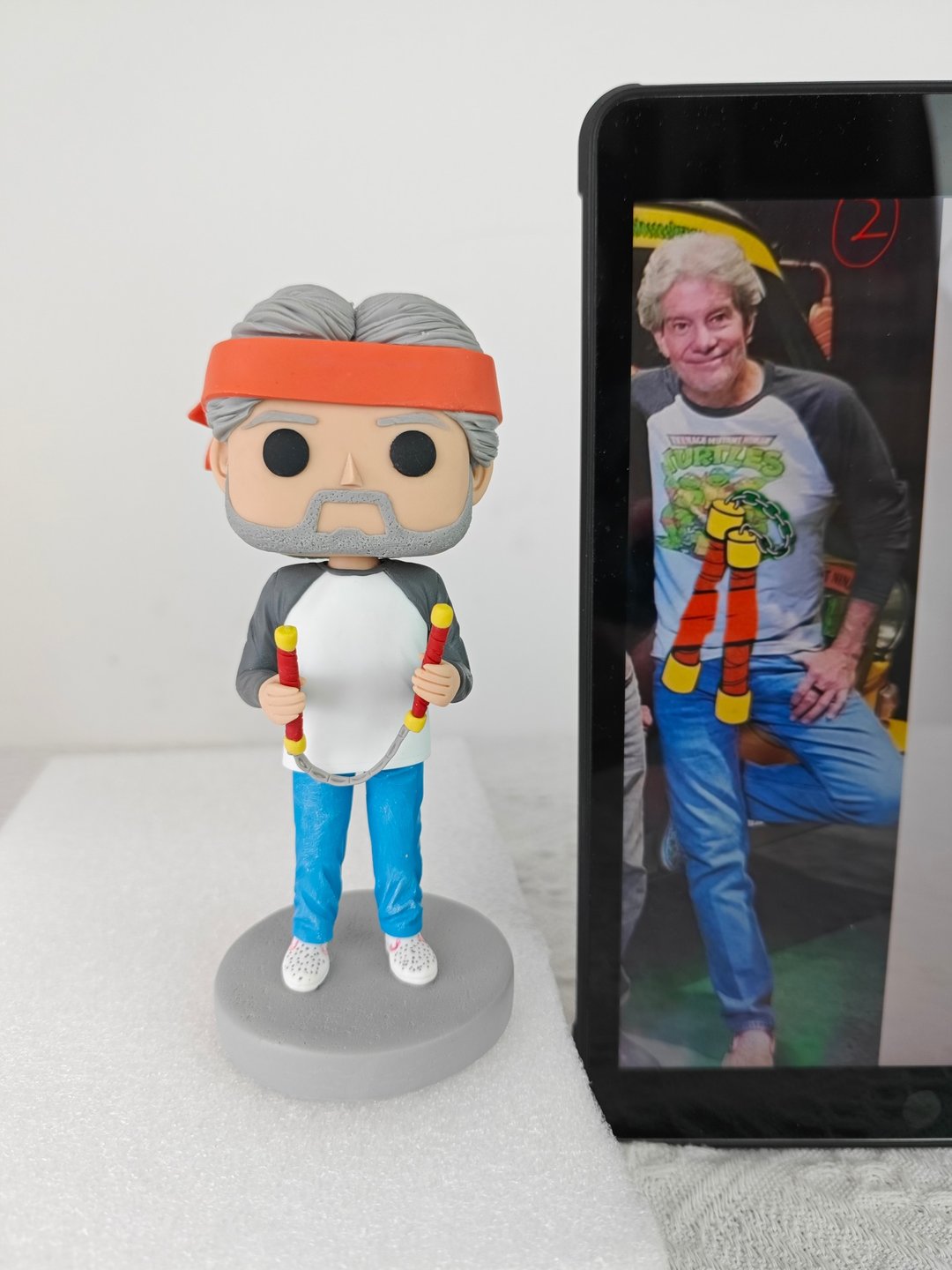 纯手工定制美国Funko Pop 自画肖像公仔娃娃男朋友老公生日礼物 - 玩偶/公仔 - 粘土 多色