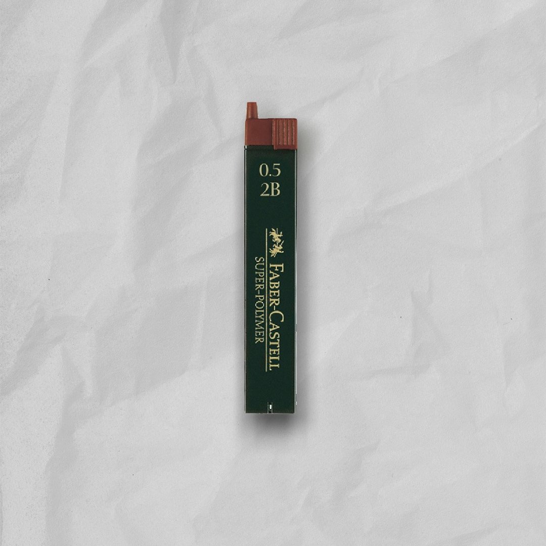 【Faber-Castell】自动铅笔芯 2B 0.5mm-12支装-5入 (原厂正货) - 其他 - 其他材质 黑色