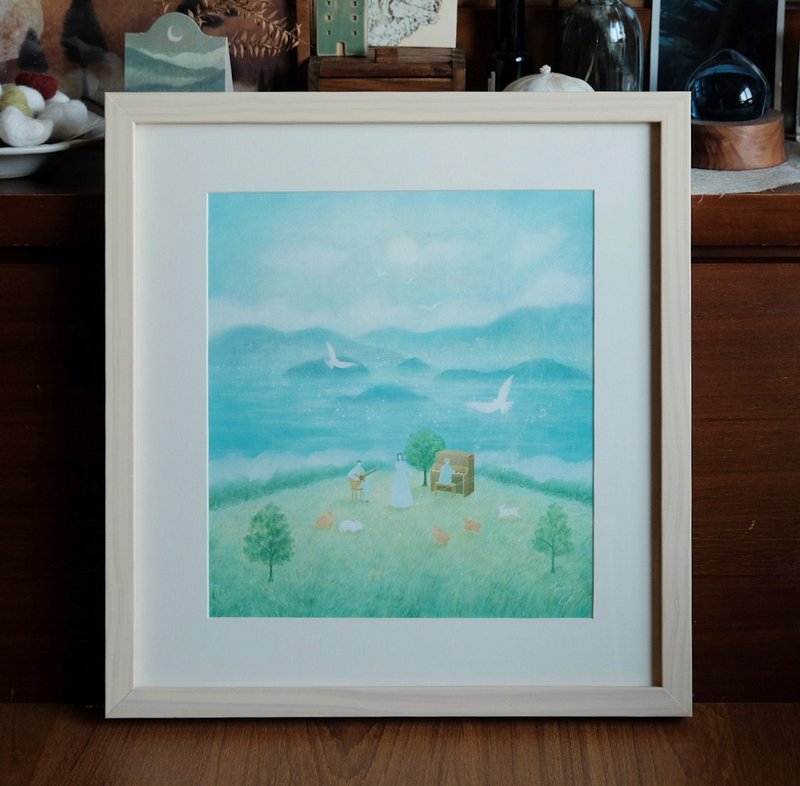艺术微喷复制画 \ 音乐与自然的美好 \ 含框 - 海报/装饰画/版画 - 纸 