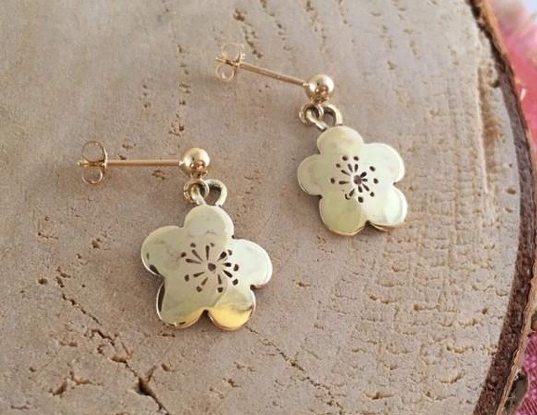 Koume ◇ K14GF earrings - 耳环/耳夹 - 其他金属 