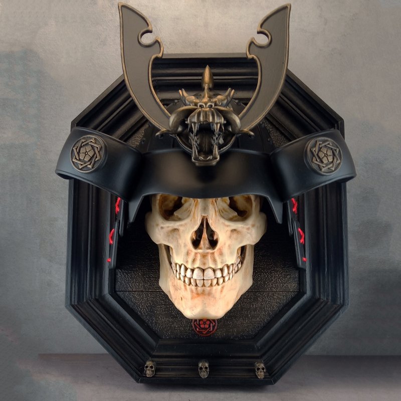 壁饰 武士骷髅 - 自然色骷髅 - 墙贴/壁贴 - 塑料 黑色