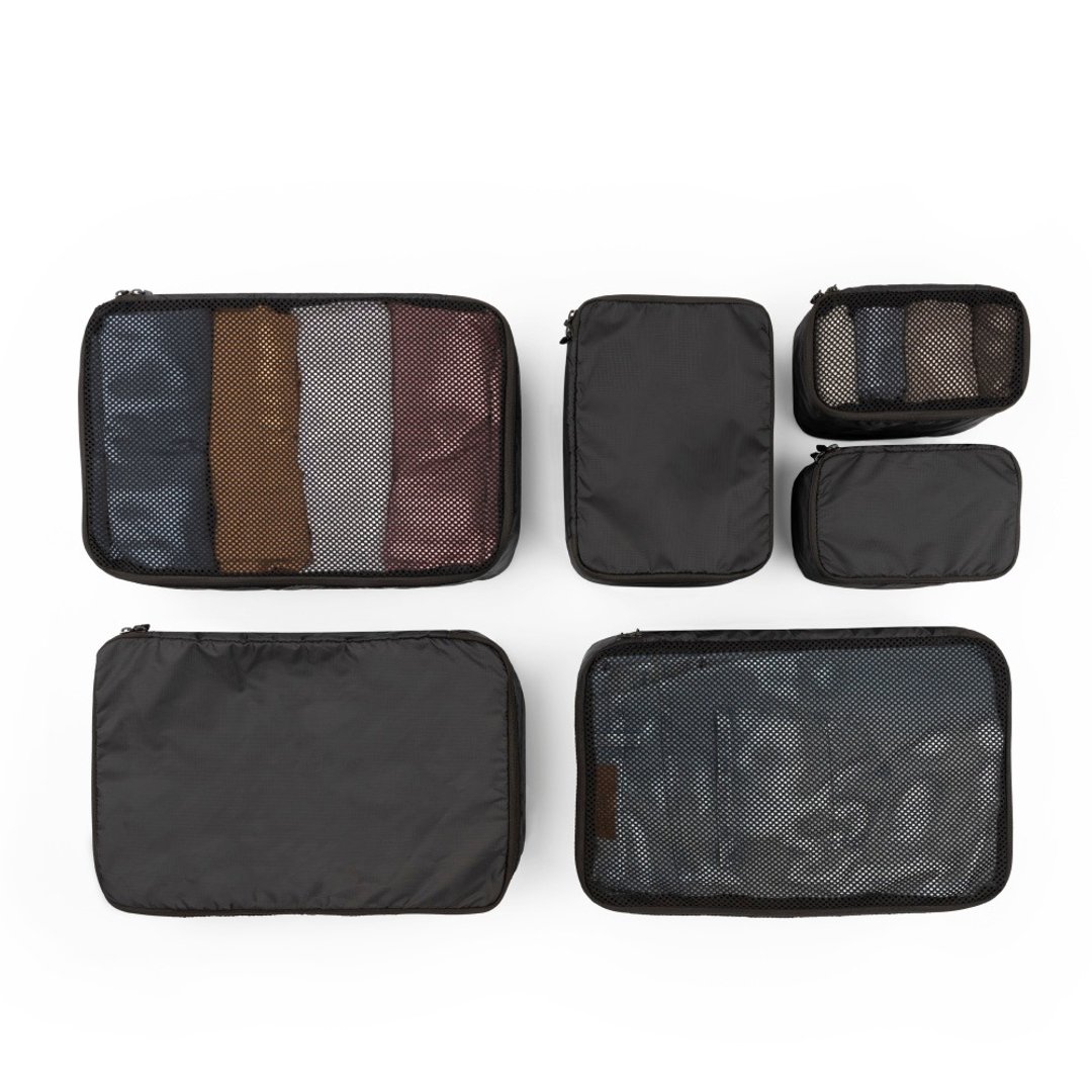 【LOJEL】Packing Kit 收纳袋(6件组) - 化妆包/杂物包 - 其他材质 黑色