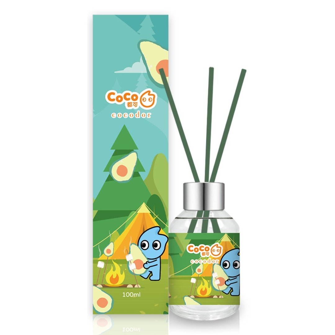 cocodor-CoCo TEA系列扩香瓶100ml-酪梨布丁牛奶 - 香薰/精油/线香 - 玻璃 绿色