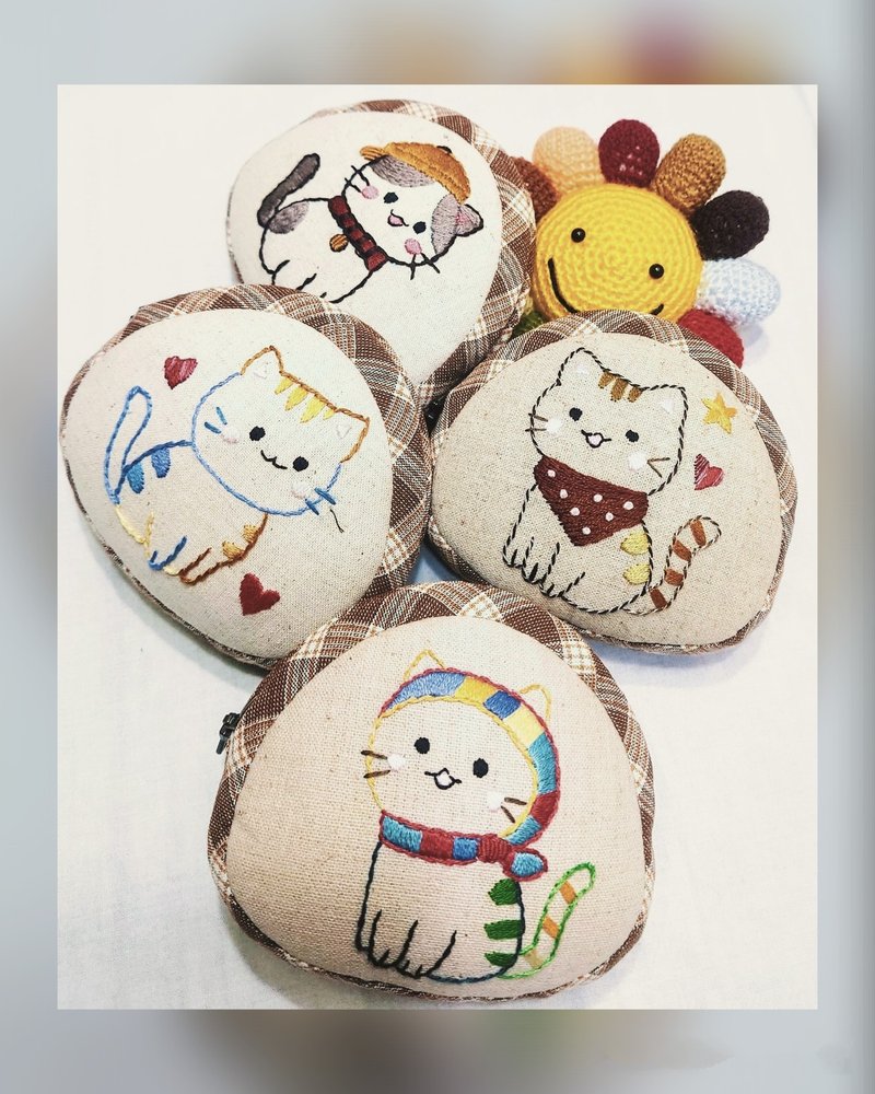 QQ 猫咪零钱包 - 零钱包 - 棉．麻 