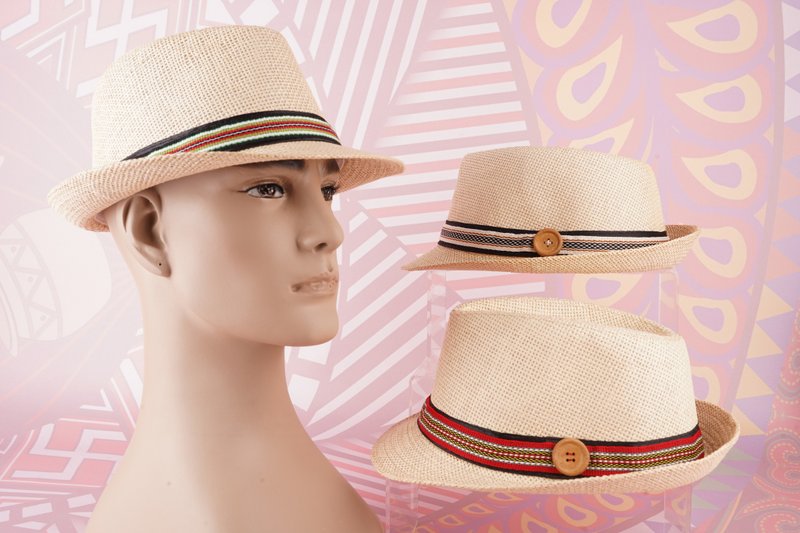 【原风艺站】图腾编织绅士帽 | 原住民 族服 台湾印象 - 帽子 - 棉．麻 